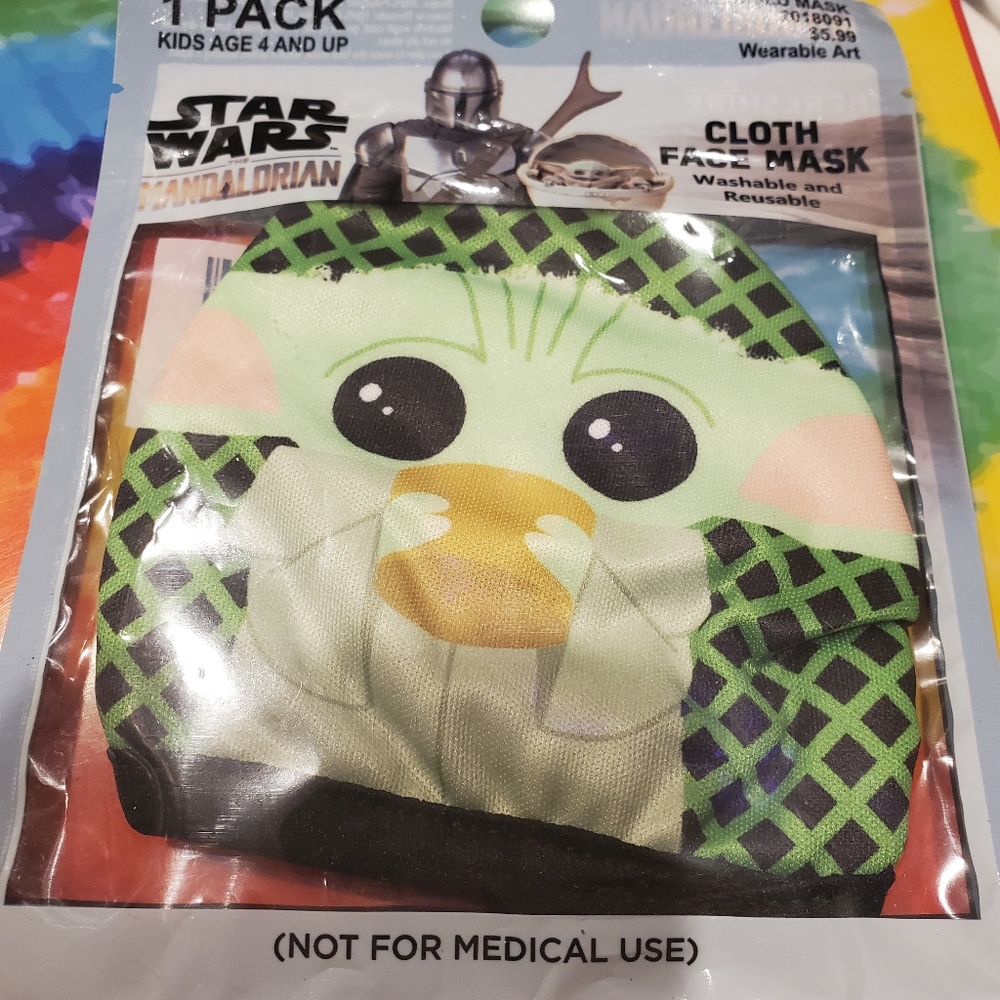 Child face mask Baby Yoda